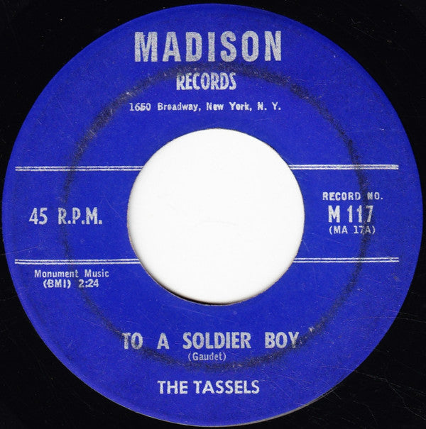 The Tassels : To A Soldier Boy / The Boy For Me (7")