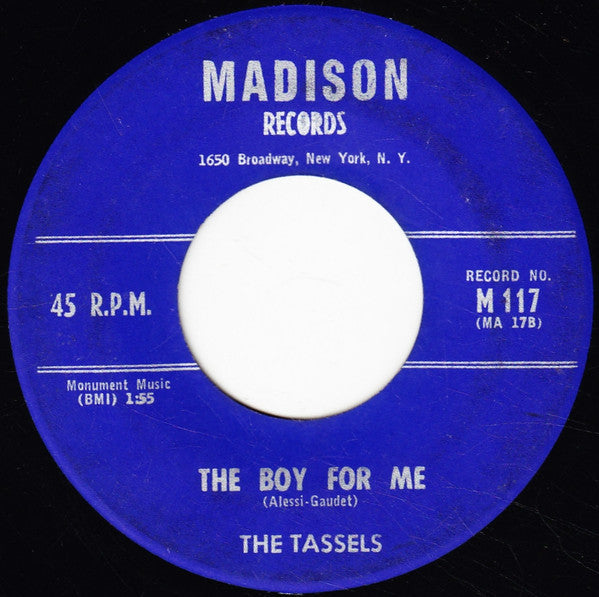 The Tassels : To A Soldier Boy / The Boy For Me (7")