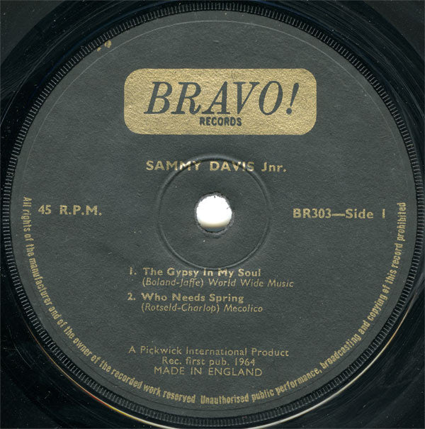 Sammy Davis Jr. : Sammy Davis Jr.!! (7", EP)