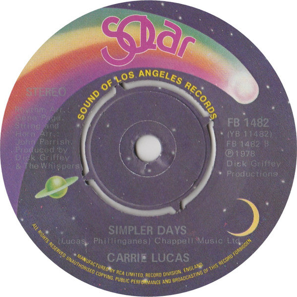 Carrie Lucas : Dance With You (7")