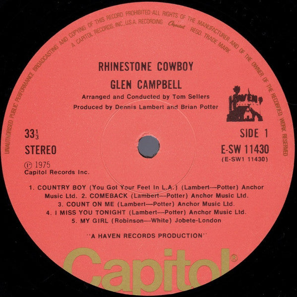 Glen Campbell : Rhinestone Cowboy (LP, Album)