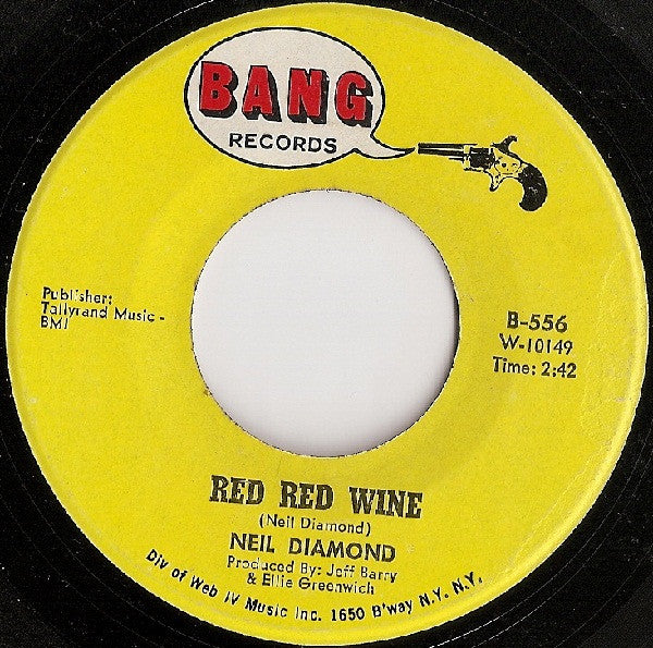 Neil Diamond : Red Red Wine / Red Rubber Ball (7")