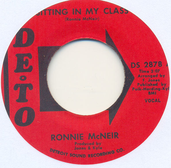 Ronnie McNeir : Sitting In My Class (7", RE)