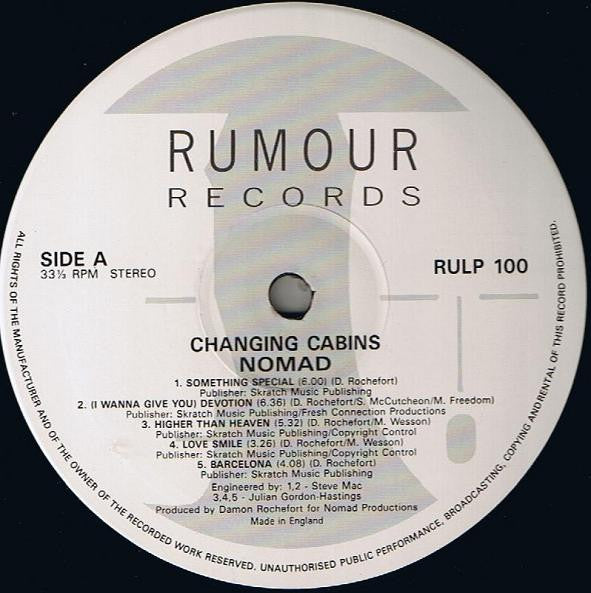 Nomad : Changing Cabins (LP, Album)