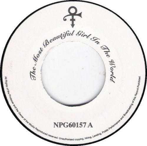 The Artist (Formerly Known As Prince) : The Most Beautiful Girl In The World (7", Single)