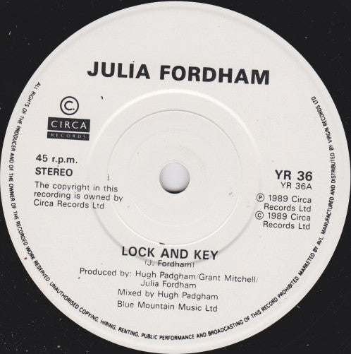 Julia Fordham : Lock And Key (7", Single)