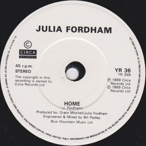 Julia Fordham : Lock And Key (7", Single)
