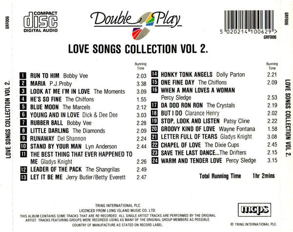 Various : The Love Songs Collection - Vol 2 (CD, Comp)