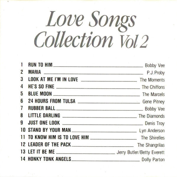 Various : The Love Songs Collection - Vol 2 (CD, Comp)