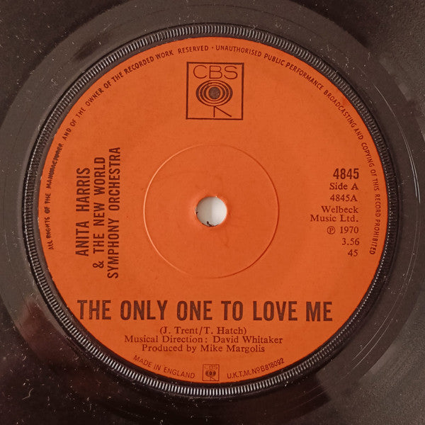 Anita Harris : The Only One To Love Me (7", Sol)