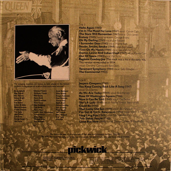 Geraldo And His Orchestra : 50 Hits Of The Naughty 40's (2xLP, Mono)