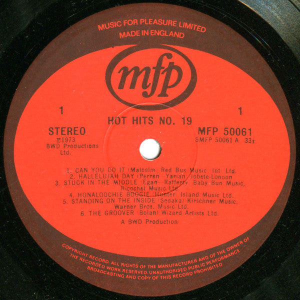 Unknown Artist : Hot Hits 19 (LP)