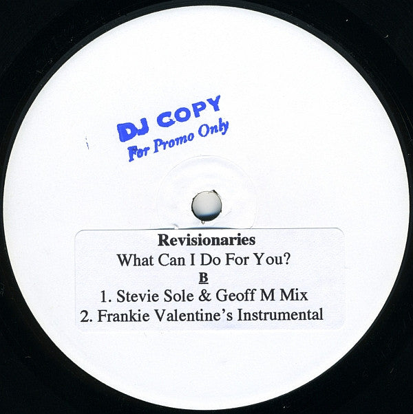 Revisionaries : What Can I Do For You (12", Promo, W/Lbl, Sti)
