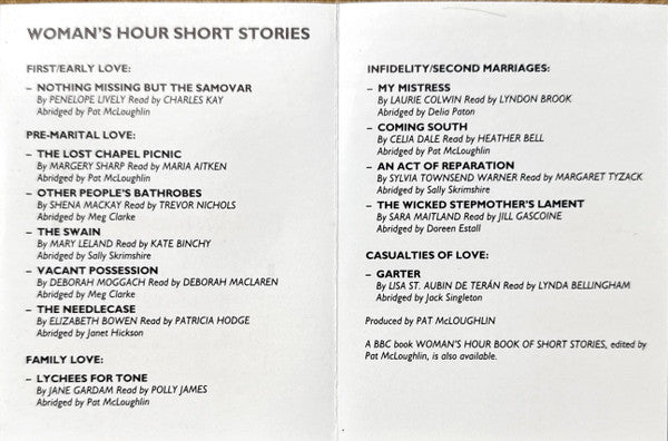 Various : Woman's Hour Short Stories (2xCass, RE, Dol)