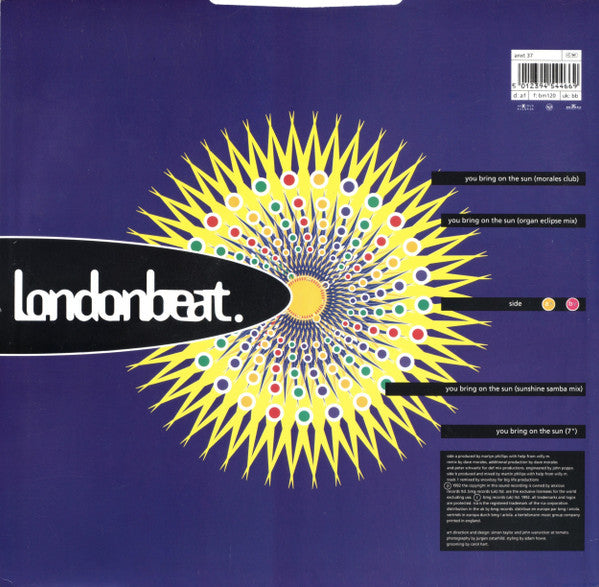 Londonbeat : You Bring On The Sun (12")
