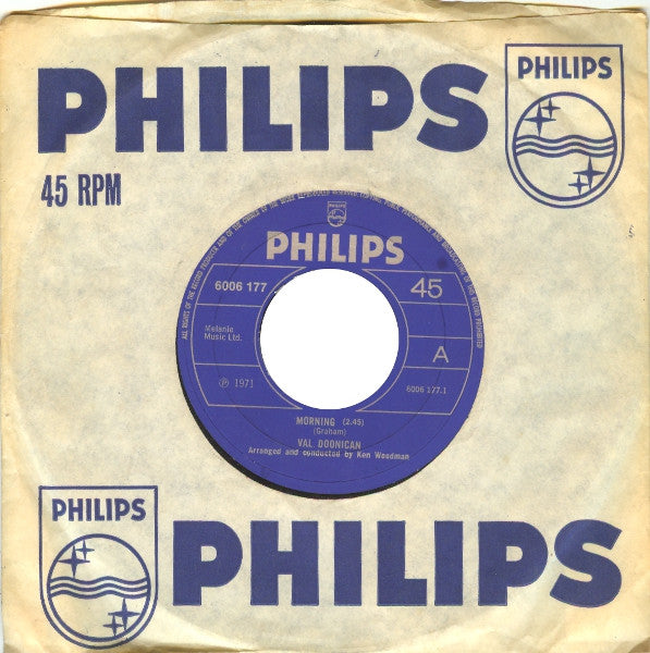 Val Doonican : Morning (7", Single, Big)