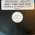 Michael Grant : Don't Turn Your Back (12", Promo)