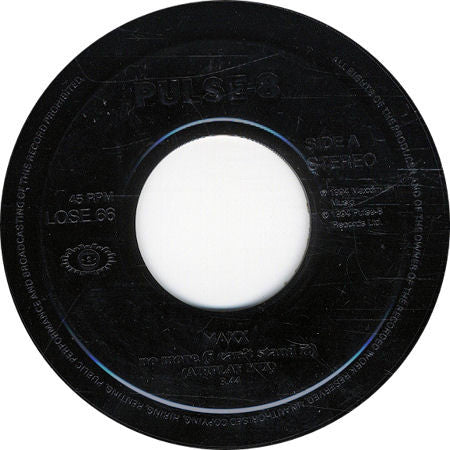 Maxx : No More (I Can't Stand It) (7", Single, Jukebox)