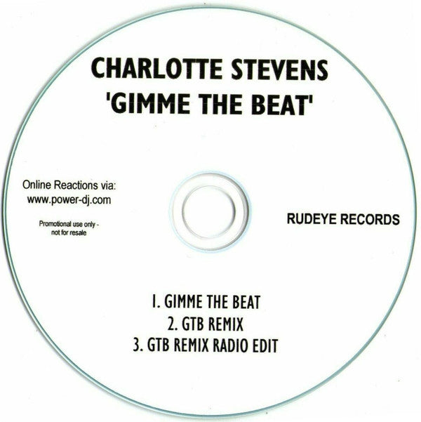 Charlotte Stevens : Gimme The Beat (CDr, Single, Promo)