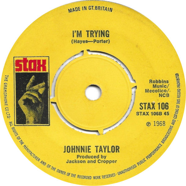 Johnnie Taylor : Who's Making Love (7", Single)