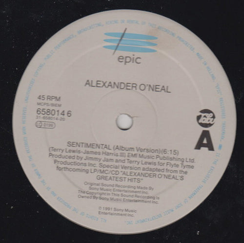 Alexander O'Neal : Sentimental (12", Single)
