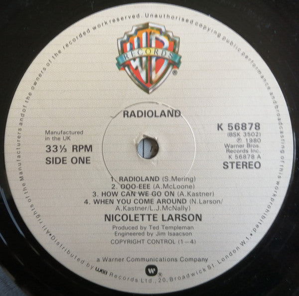 Nicolette Larson : Radioland (LP)