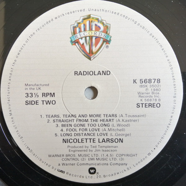 Nicolette Larson : Radioland (LP)