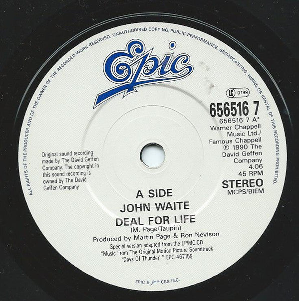 John Waite : Deal For Life (7")