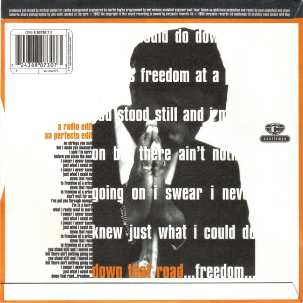 Shara Nelson : Down That Road (Radio Edit) (7", Single)