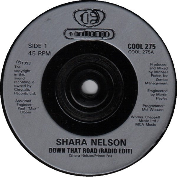 Shara Nelson : Down That Road (Radio Edit) (7", Single)