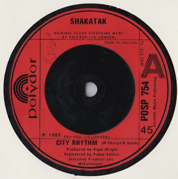 Shakatak : City Rhythm (7")