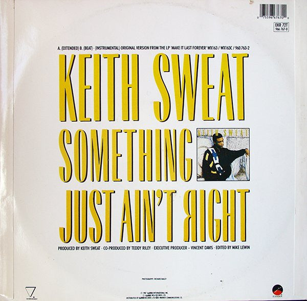 Keith Sweat : Something Just Ain't Right (12")