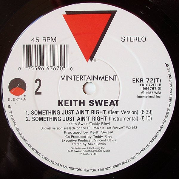 Keith Sweat : Something Just Ain't Right (12")