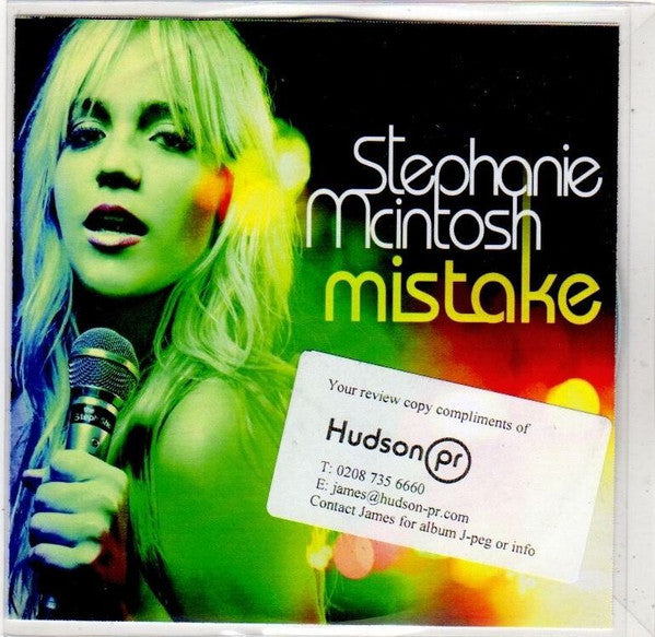 Stephanie Mcintosh : Mistake (CDr, Single, Promo)