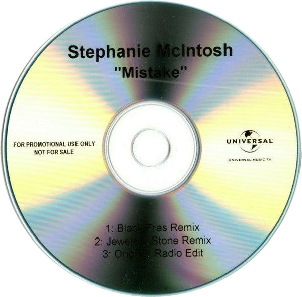 Stephanie Mcintosh : Mistake (CDr, Single, Promo)