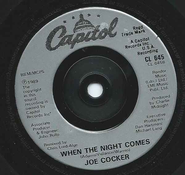Joe Cocker : (All I Know) Feels Like Forever (7", Single)