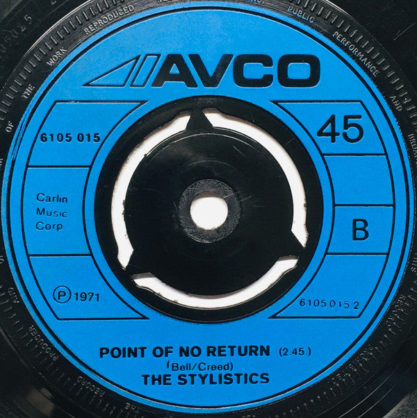 The Stylistics : I'm Stone In Love With You (7")
