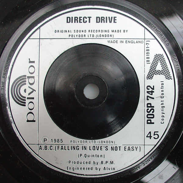 Direct Drive (3) : A.B.C. (Falling In Love's Not Easy) (7", Single, Sil)