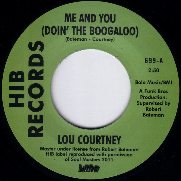 Lou Courtney / The Webs : Me And You (Doin' The Boogaloo) / Give In (7")