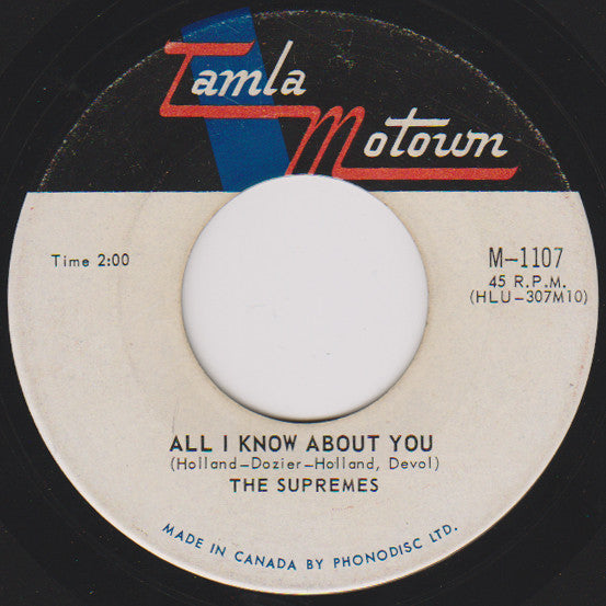 The Supremes : The Happening / All I Know About You (7", Single)