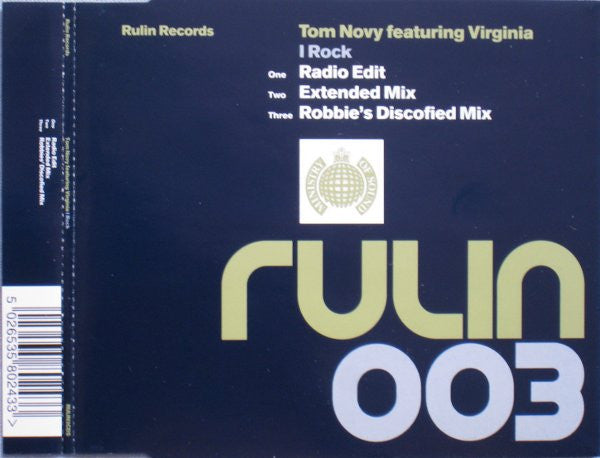 Tom Novy Featuring Virginia (27) : I Rock (CD, Single)