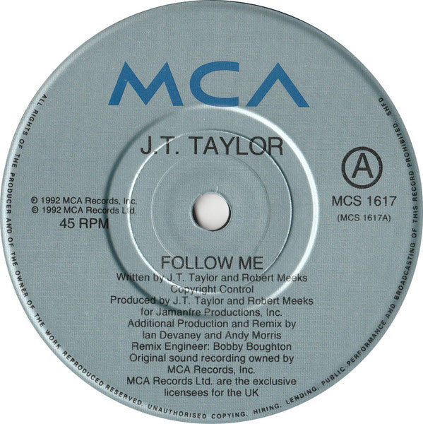 J.T. Taylor : Follow Me (7")