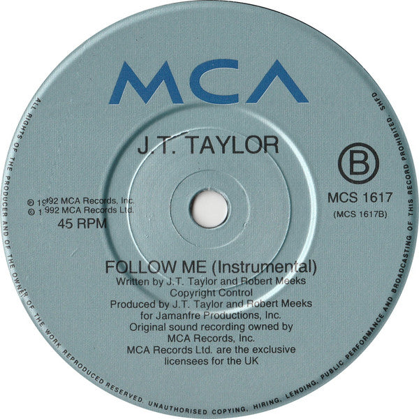 J.T. Taylor : Follow Me (7")