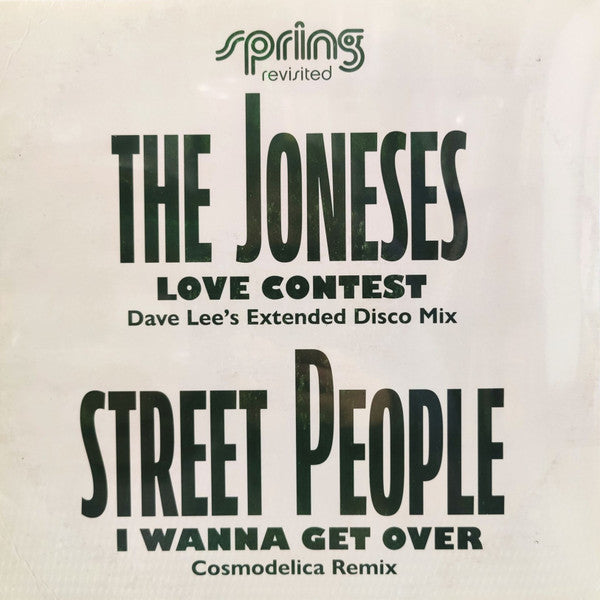 The Joneses / Street People : Love Contest / I Wanna Get Over (12")