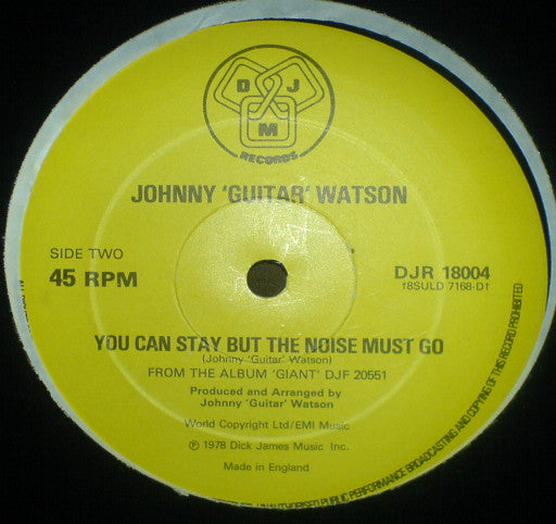 Johnny Guitar Watson : Gangster Of Love (12")