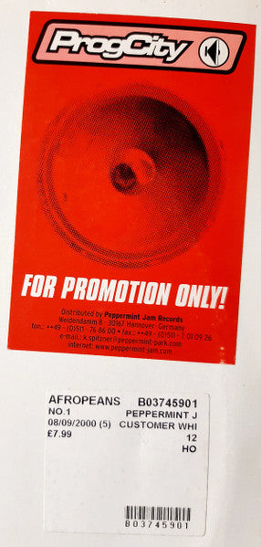 Afropeans : No. 1 (12", Promo, W/Lbl)