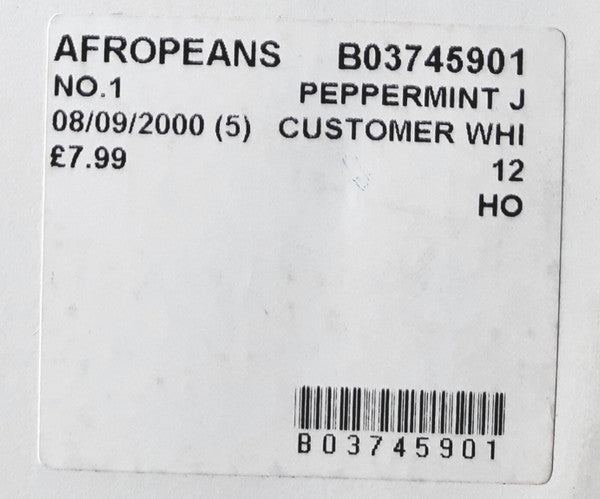 Afropeans : No. 1 (12", Promo, W/Lbl)