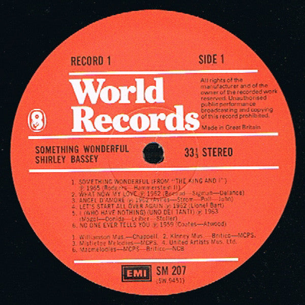 Shirley Bassey : Something Wonderful (6xLP, Comp, Box)