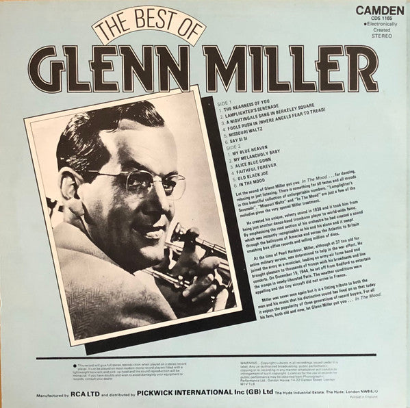 Glenn Miller : The Best Of Glenn Miller (LP, Comp)