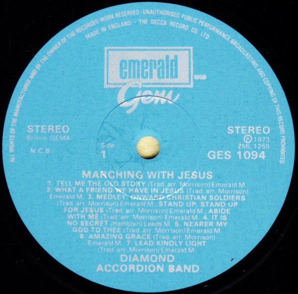 The Diamond Accordion Band : Marching With Jesus (LP, Album)